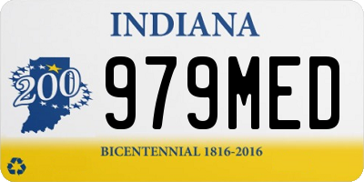 IN license plate 979MED
