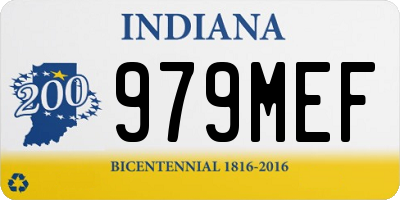 IN license plate 979MEF