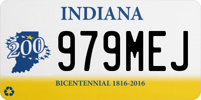 IN license plate 979MEJ