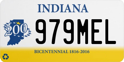 IN license plate 979MEL