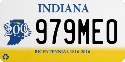 IN license plate 979MEO