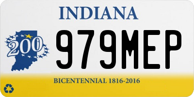 IN license plate 979MEP