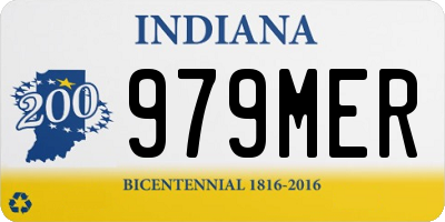 IN license plate 979MER