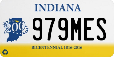 IN license plate 979MES