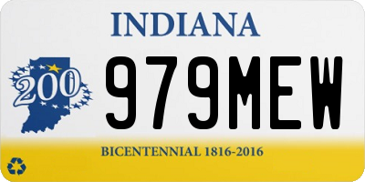 IN license plate 979MEW