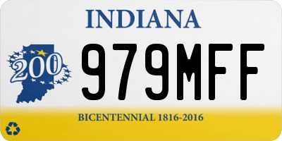 IN license plate 979MFF
