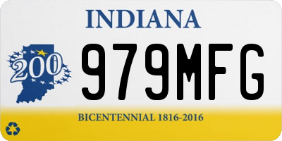 IN license plate 979MFG