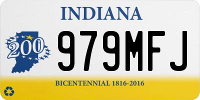 IN license plate 979MFJ
