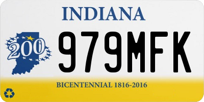 IN license plate 979MFK