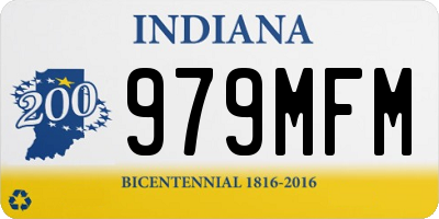 IN license plate 979MFM