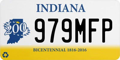 IN license plate 979MFP