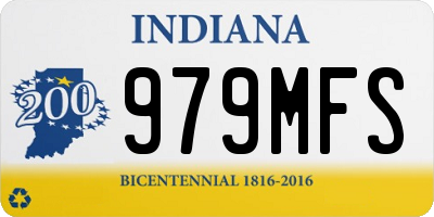 IN license plate 979MFS