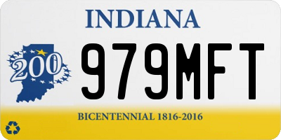IN license plate 979MFT