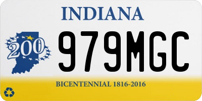 IN license plate 979MGC