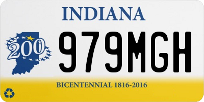 IN license plate 979MGH