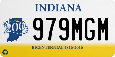 IN license plate 979MGM