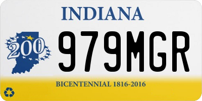 IN license plate 979MGR