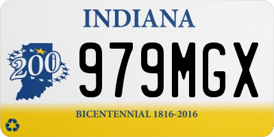 IN license plate 979MGX