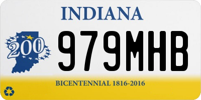IN license plate 979MHB