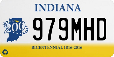 IN license plate 979MHD