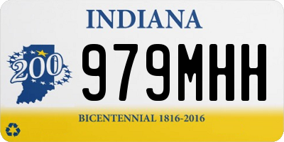 IN license plate 979MHH