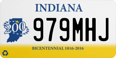 IN license plate 979MHJ