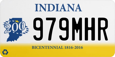 IN license plate 979MHR