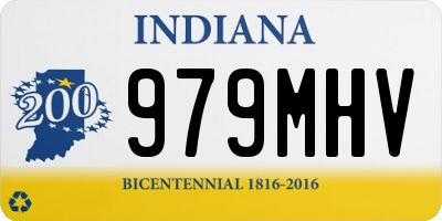 IN license plate 979MHV