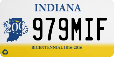 IN license plate 979MIF
