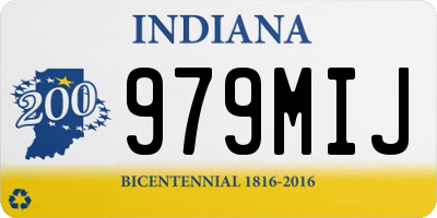 IN license plate 979MIJ