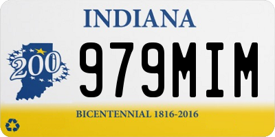 IN license plate 979MIM