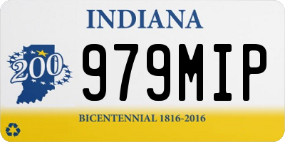 IN license plate 979MIP