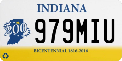 IN license plate 979MIU