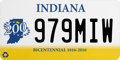 IN license plate 979MIW