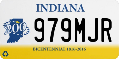 IN license plate 979MJR