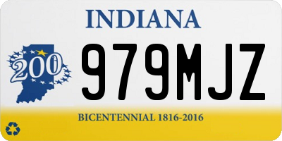IN license plate 979MJZ