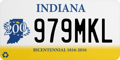 IN license plate 979MKL