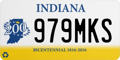 IN license plate 979MKS