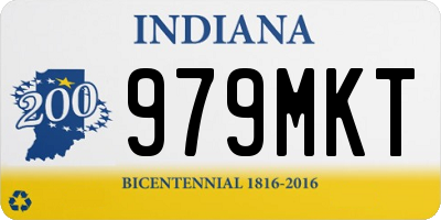 IN license plate 979MKT