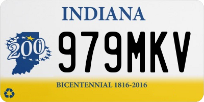 IN license plate 979MKV