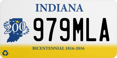 IN license plate 979MLA
