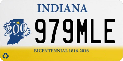 IN license plate 979MLE