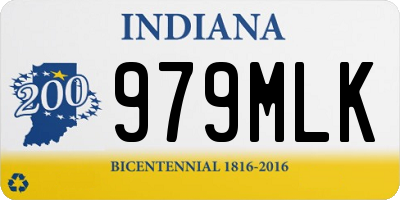 IN license plate 979MLK