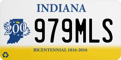 IN license plate 979MLS