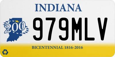 IN license plate 979MLV