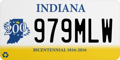 IN license plate 979MLW