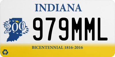 IN license plate 979MML