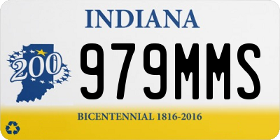 IN license plate 979MMS