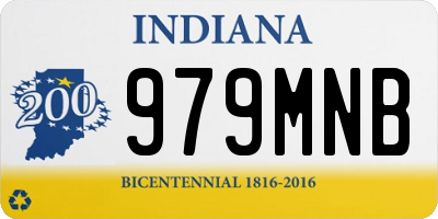 IN license plate 979MNB