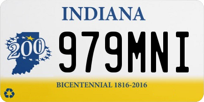 IN license plate 979MNI